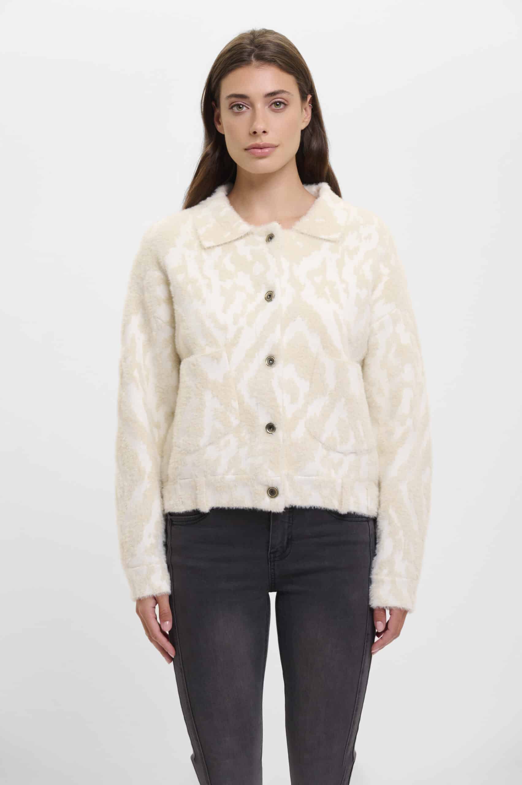 Bubbly Boxy Jacket, Birch ikat