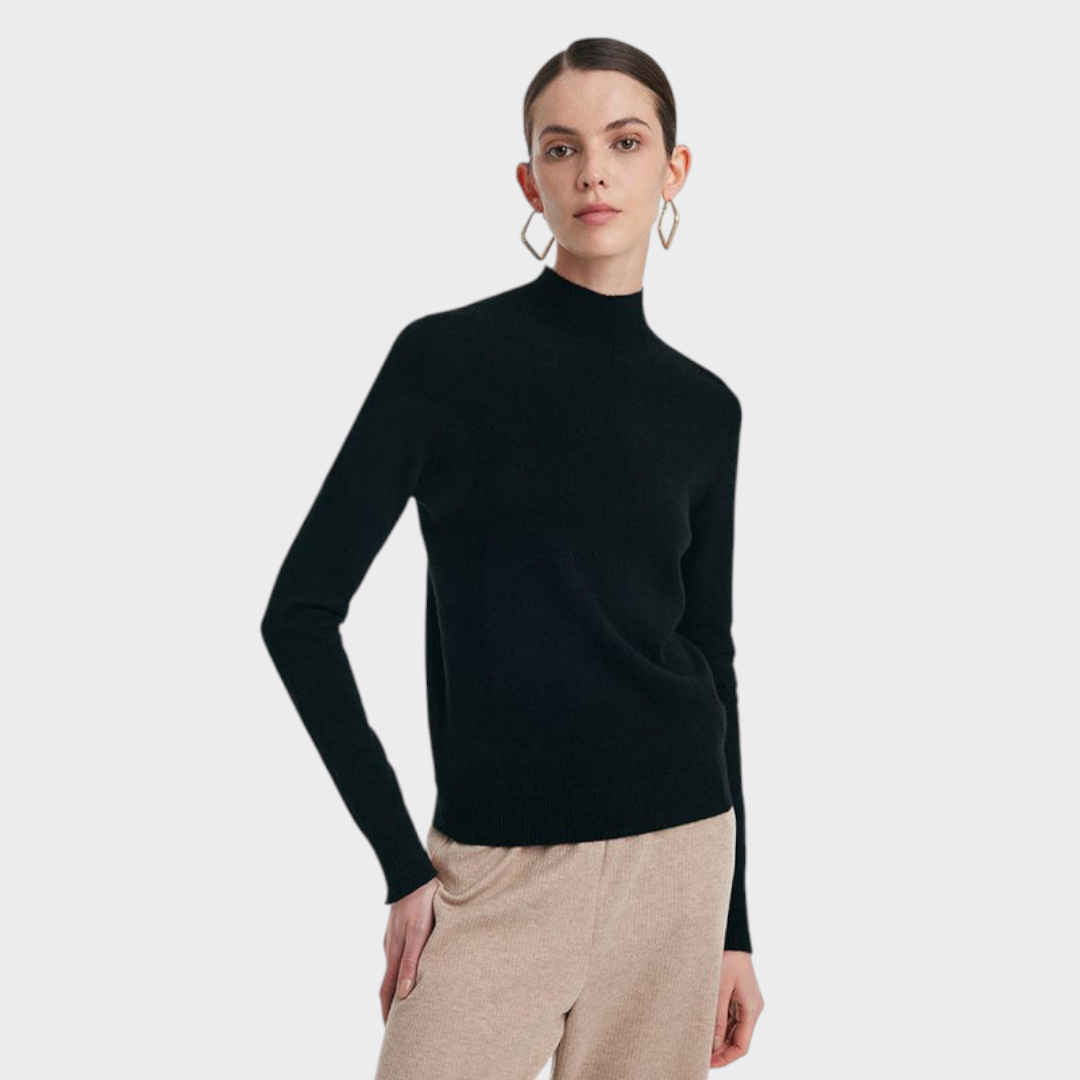 Divine | Γυναικείο Πουλόβερ Cashmere με Ψηλό Λαιμό