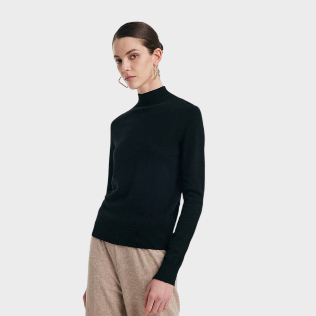 Divine | Γυναικείο Πουλόβερ Cashmere με Ψηλό Λαιμό