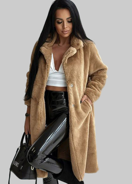 Γούνα Μακριά Με Τσέπες