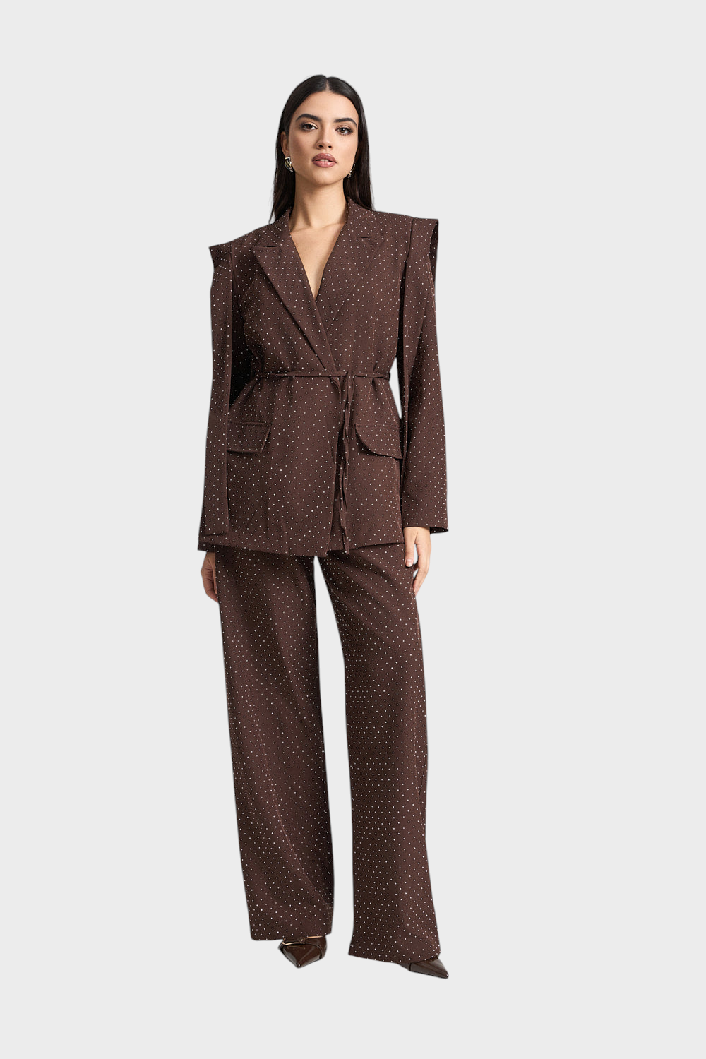 Σετ σακάκι και παντελόνι με στρας