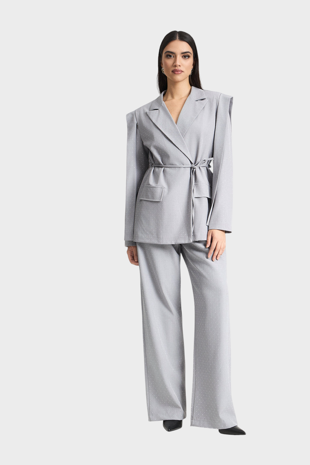 Σετ σακάκι και παντελόνι με στρας