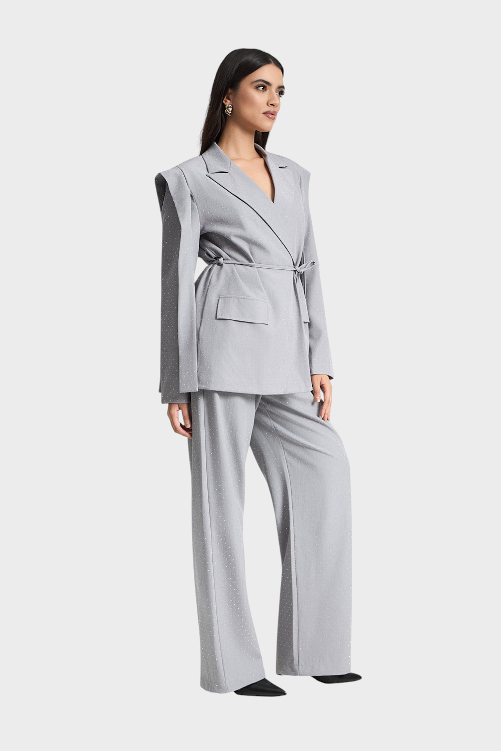 Σετ σακάκι και παντελόνι με στρας