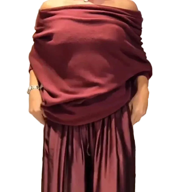 Ilana -Κομψό Φόρεμα με Έξω τους Ώμους (Elegant Off-Shoulder Dress)