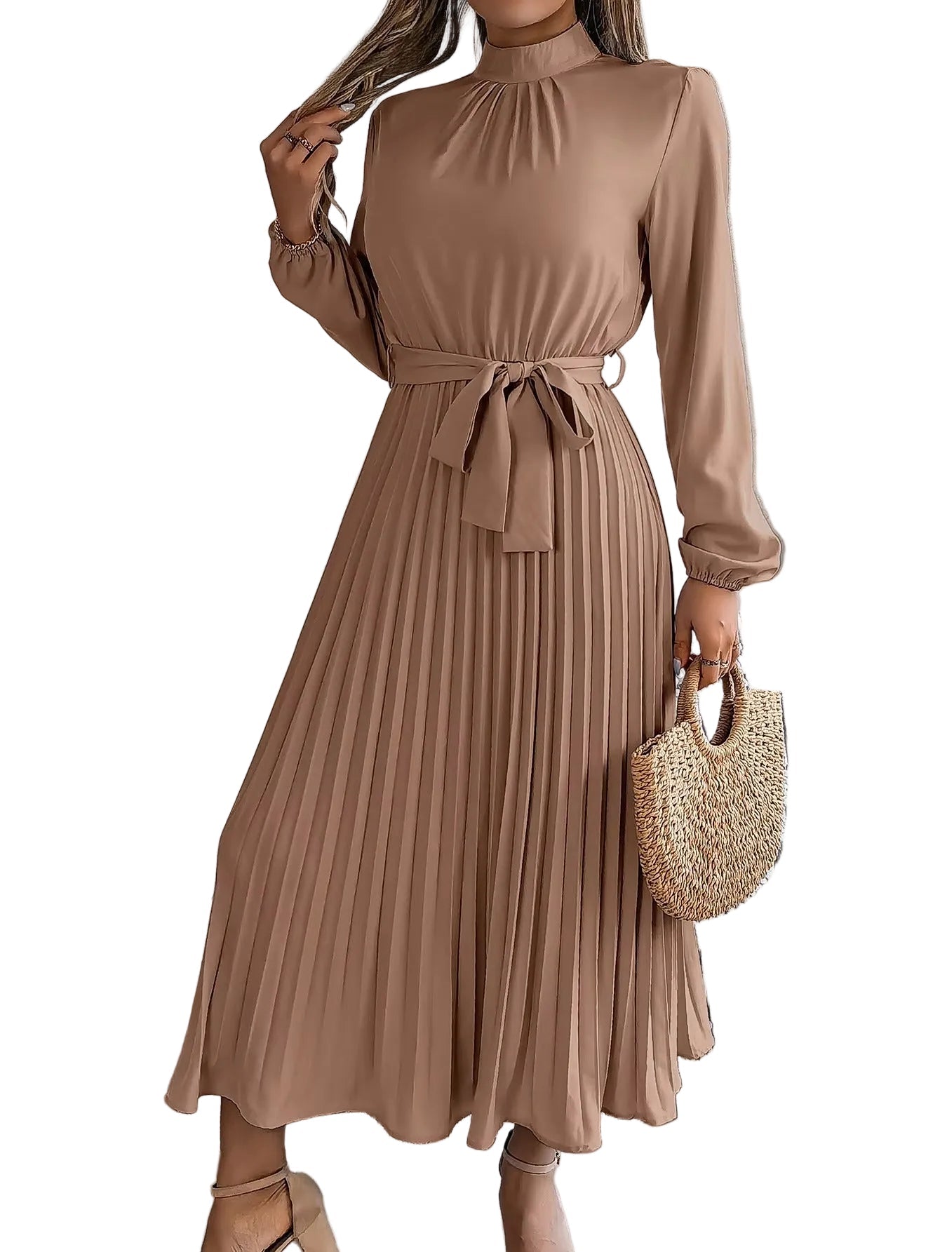 Sorayae | Κομψό Πλισέ Μάξι Φόρεμα (Elegant Pleated Maxi Dress)