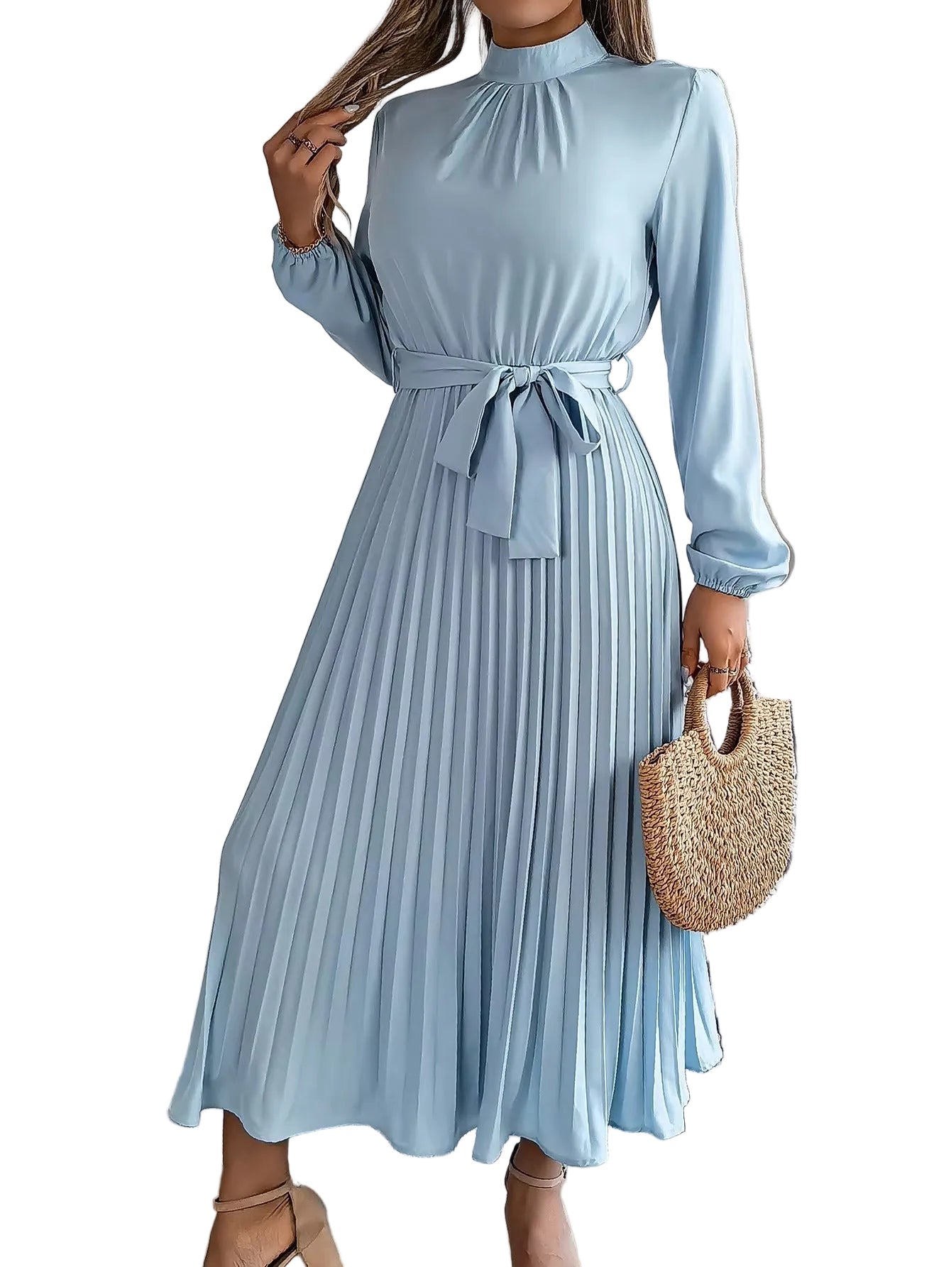 Sorayae | Κομψό Πλισέ Μάξι Φόρεμα (Elegant Pleated Maxi Dress)