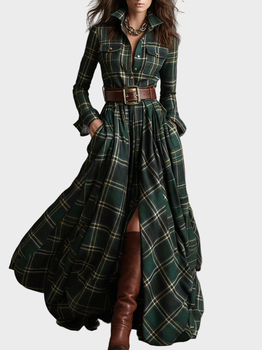 Scarlett | Φόρεμα-Πουκάμισο με Ζώνη