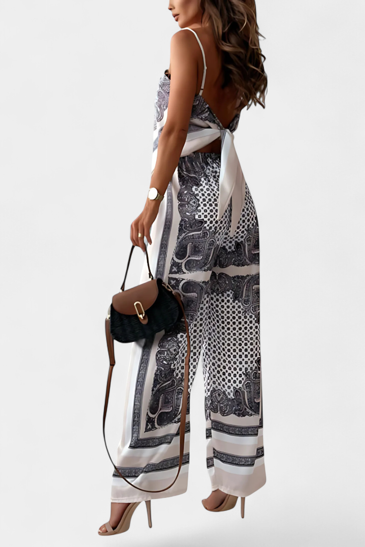 Leonie Set με Μοτίβο Paisley και Λουράκια