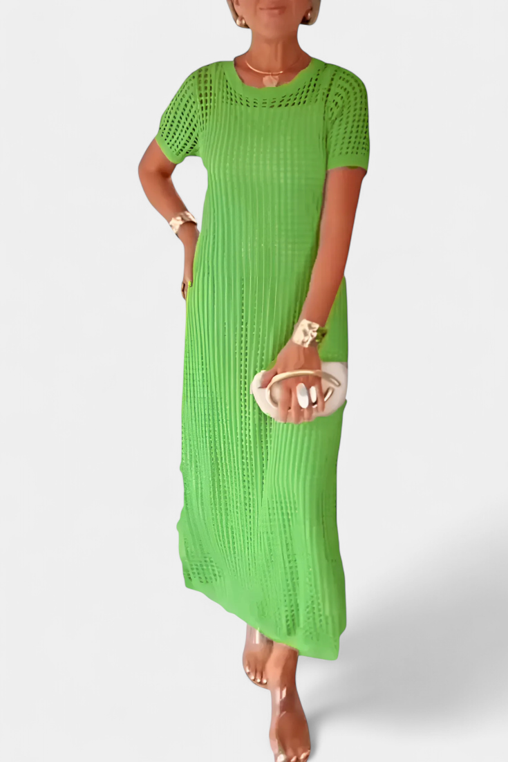 Balbina Φόρεμα Δύο Κομματιών με Λαιμόκοψη και Κοίλες Λεπτομέρειες