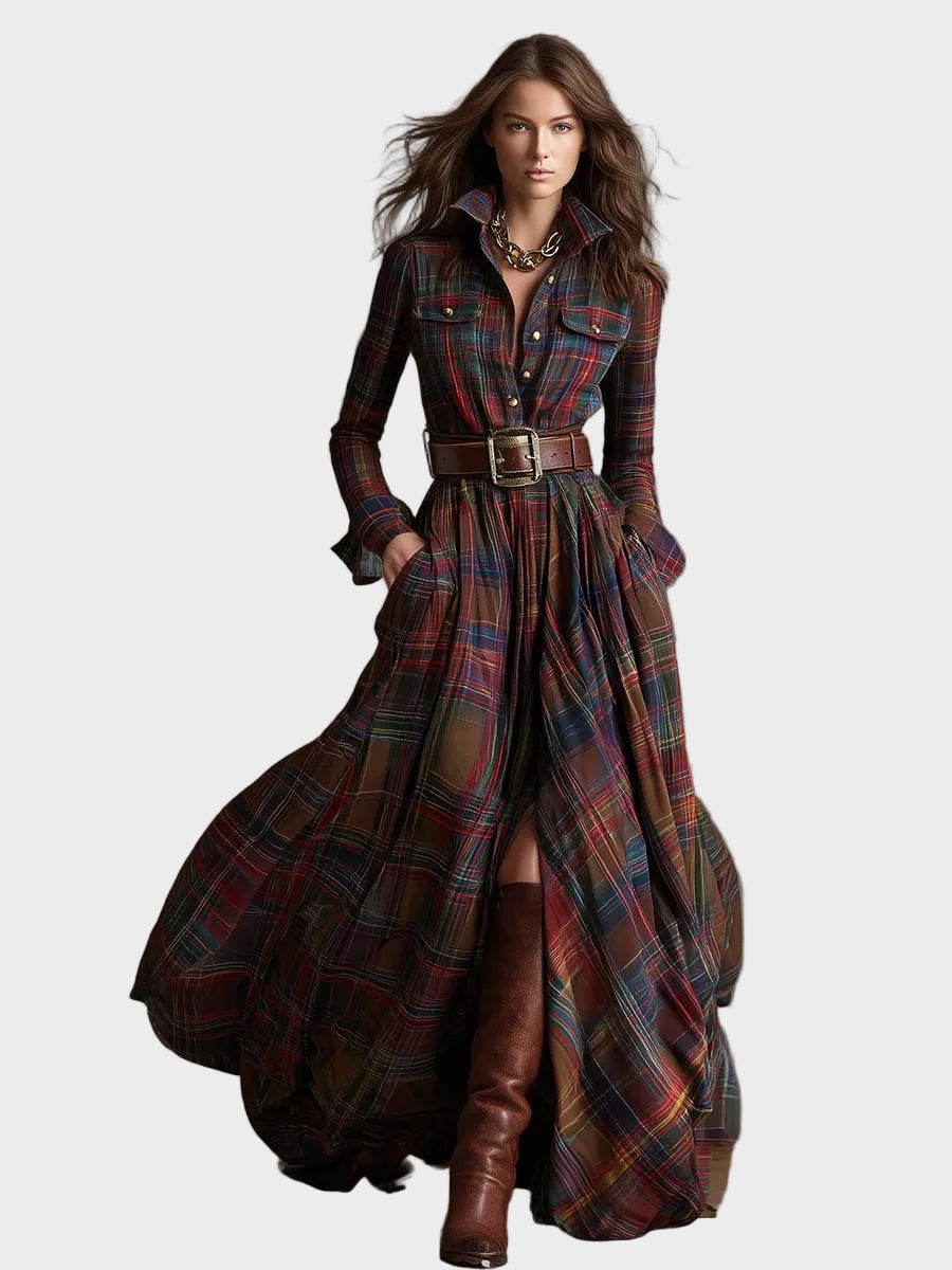 Scarlett | Φόρεμα-Πουκάμισο με Ζώνη