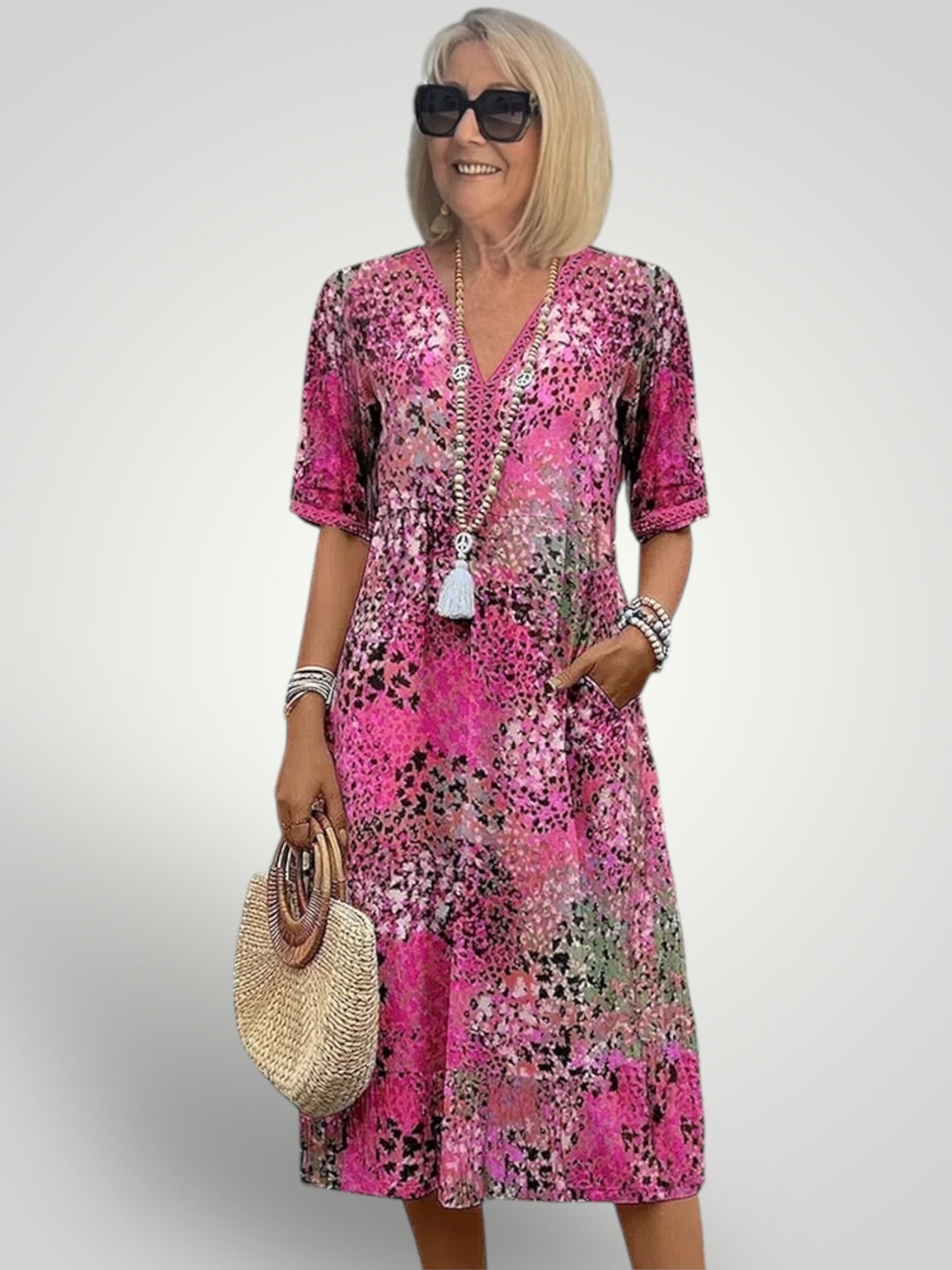 Χίλαρι | Vibrant Mid-Length Φόρεμα