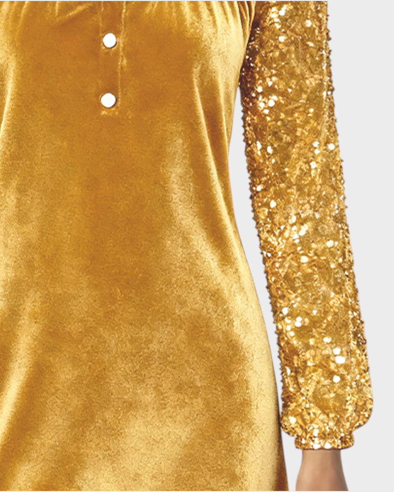 Joan | Φόρεμα από Βελούδο με Πάπλωμα Στρασάκι