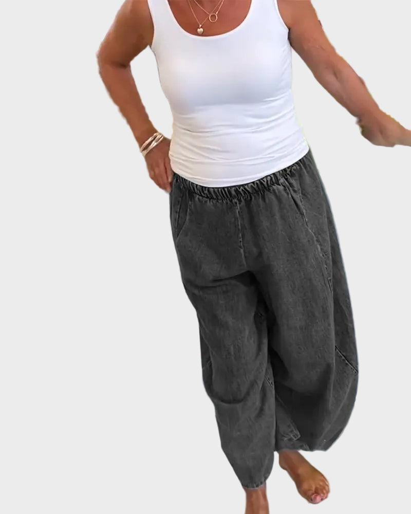 Gwen| Χαλαρό Τζιν με Ελαστική Μέση