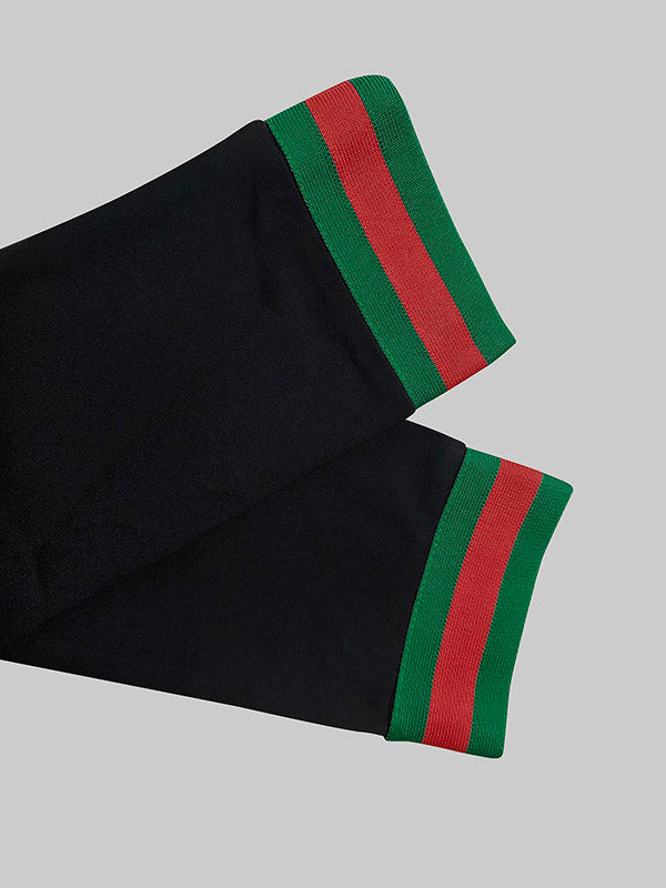 Viera Σετ Πλεκτό Φόρεμα Δύο Τεμαχίων με Ρίγες σε Αντίθεση