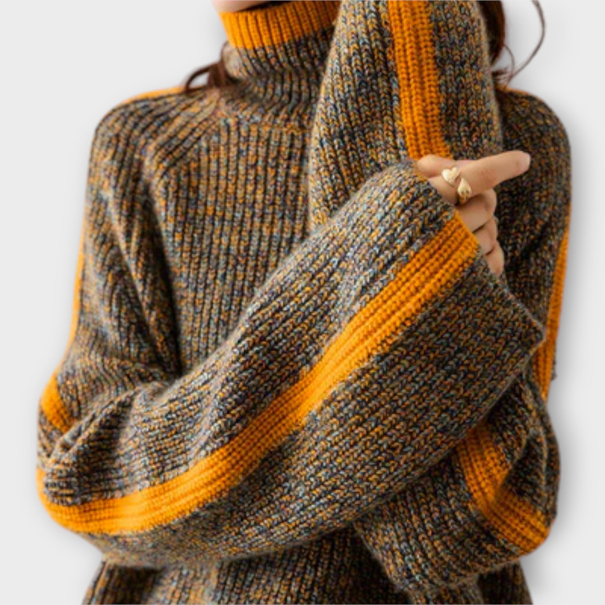 Breseis - Vintage ψηλός λαιμός πουλόβερ