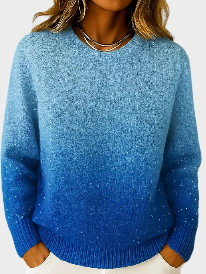 Charice | Γυναικείο Κομψό Πλεκτό Τοπ με Ντεγκραντέ Λάμψη