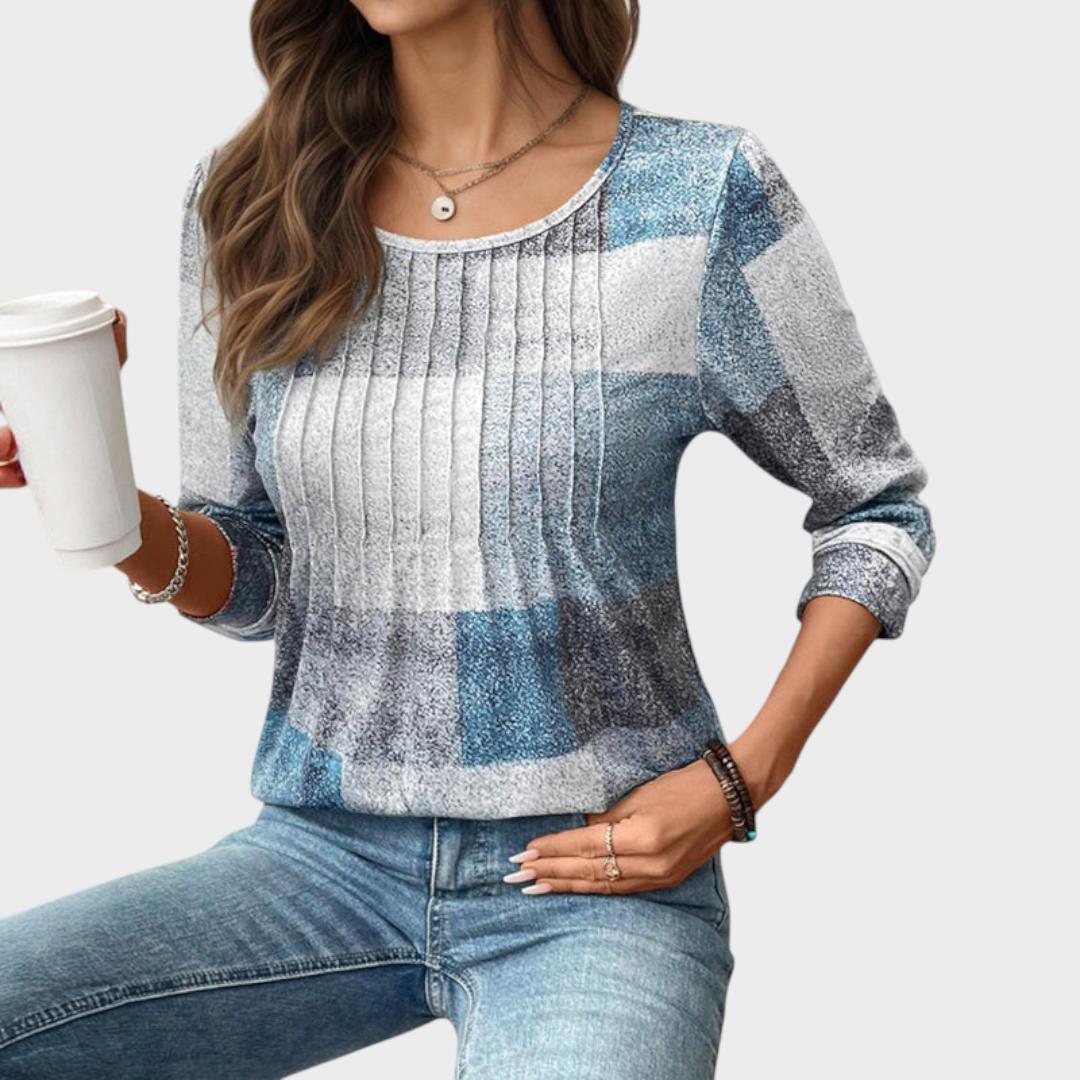 Marj | Μπλουζάκι Vintage με Μακριά Μανίκια