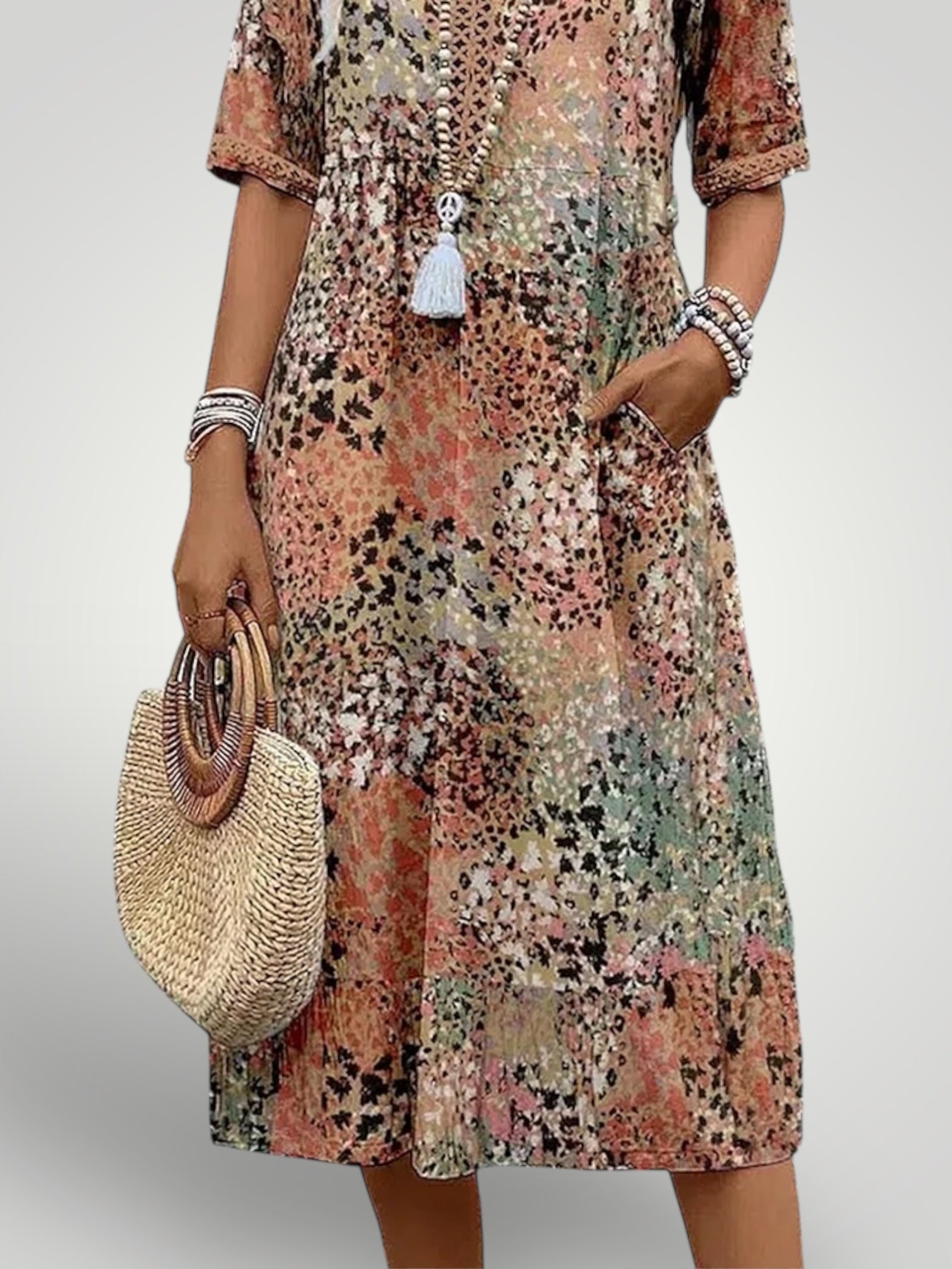 Χίλαρι | Vibrant Mid-Length Φόρεμα