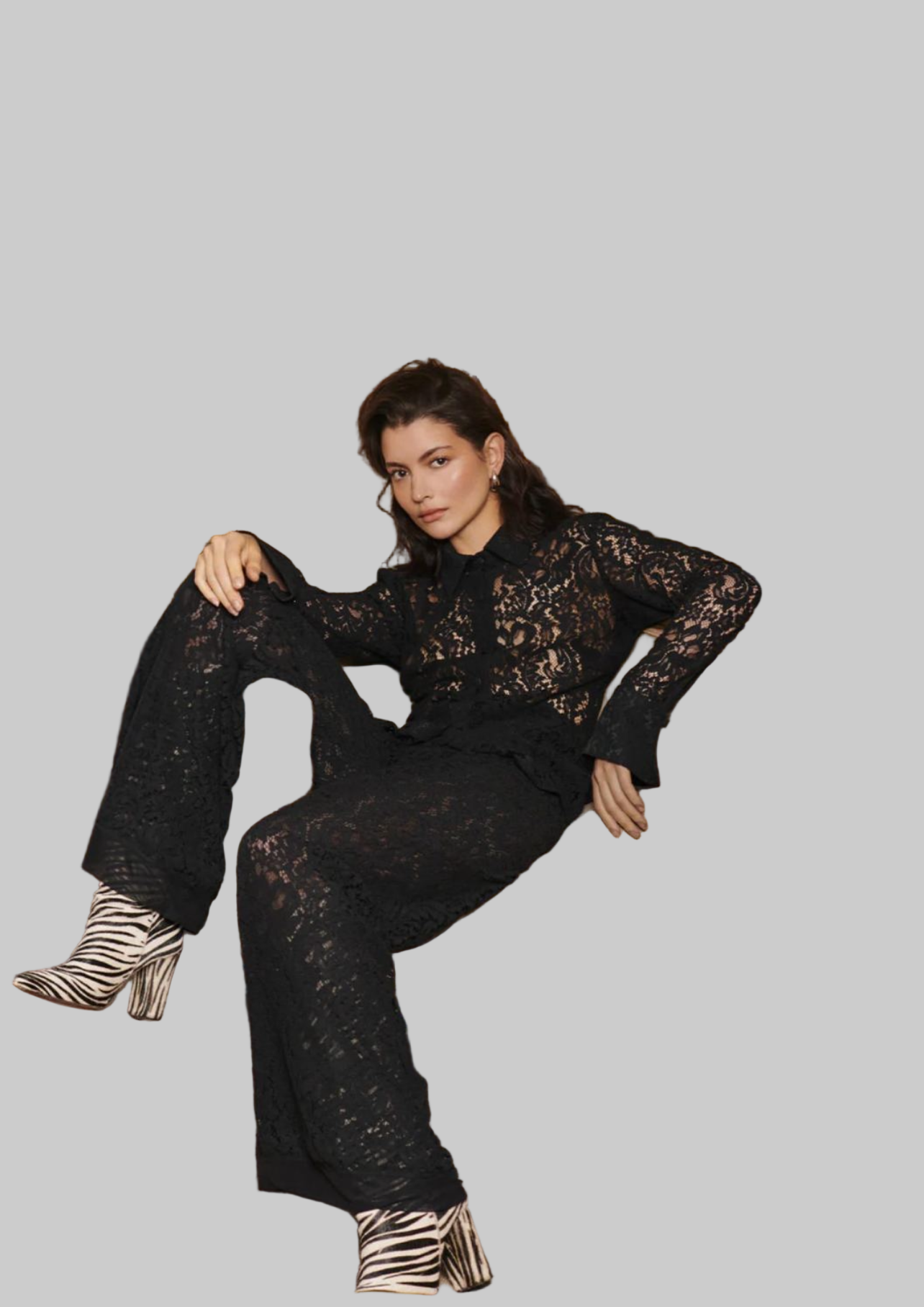 Σετ Δαντέλα Πουκάμισο και Παντελόνι