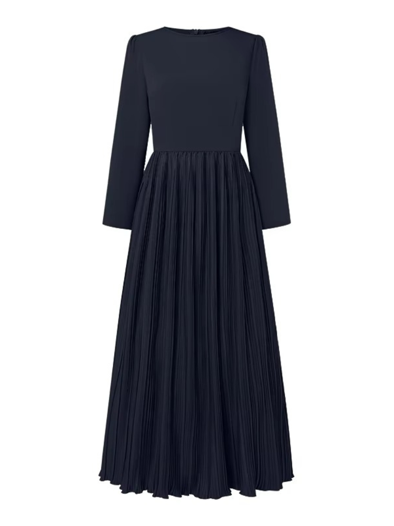 Marvee | Μακρυμάνικο Μάξι Φόρεμα με Πιέτες (Long Sleeve Pleated Maxi Dress)