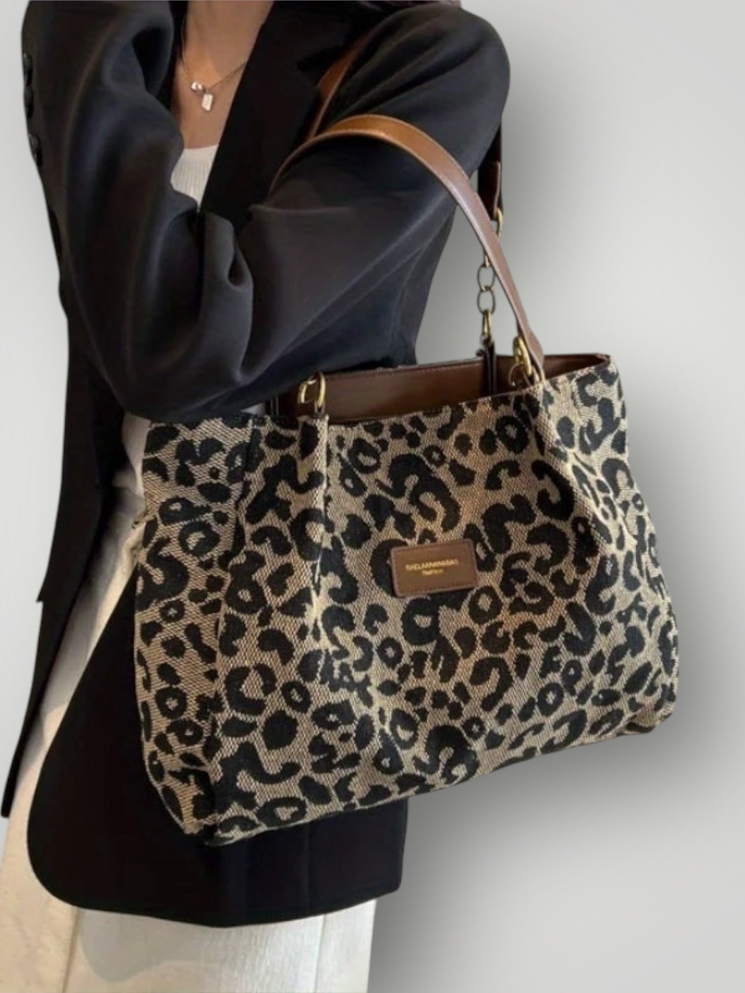 Λεονάρα | Leopard Print Tote Τσάντα