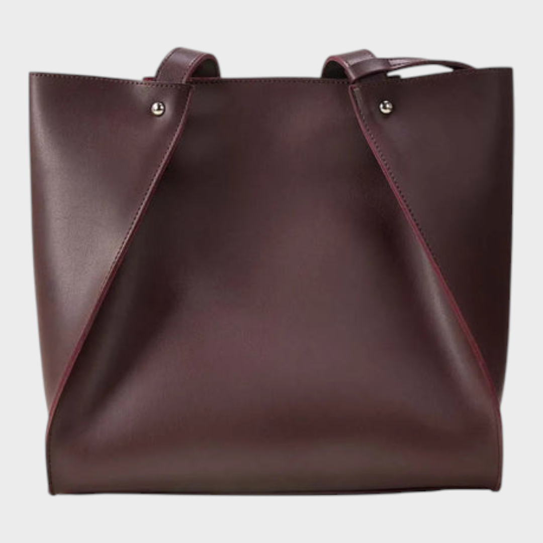 Cheska | Καφέ Τσάντα Tote IBS-TTB25-008