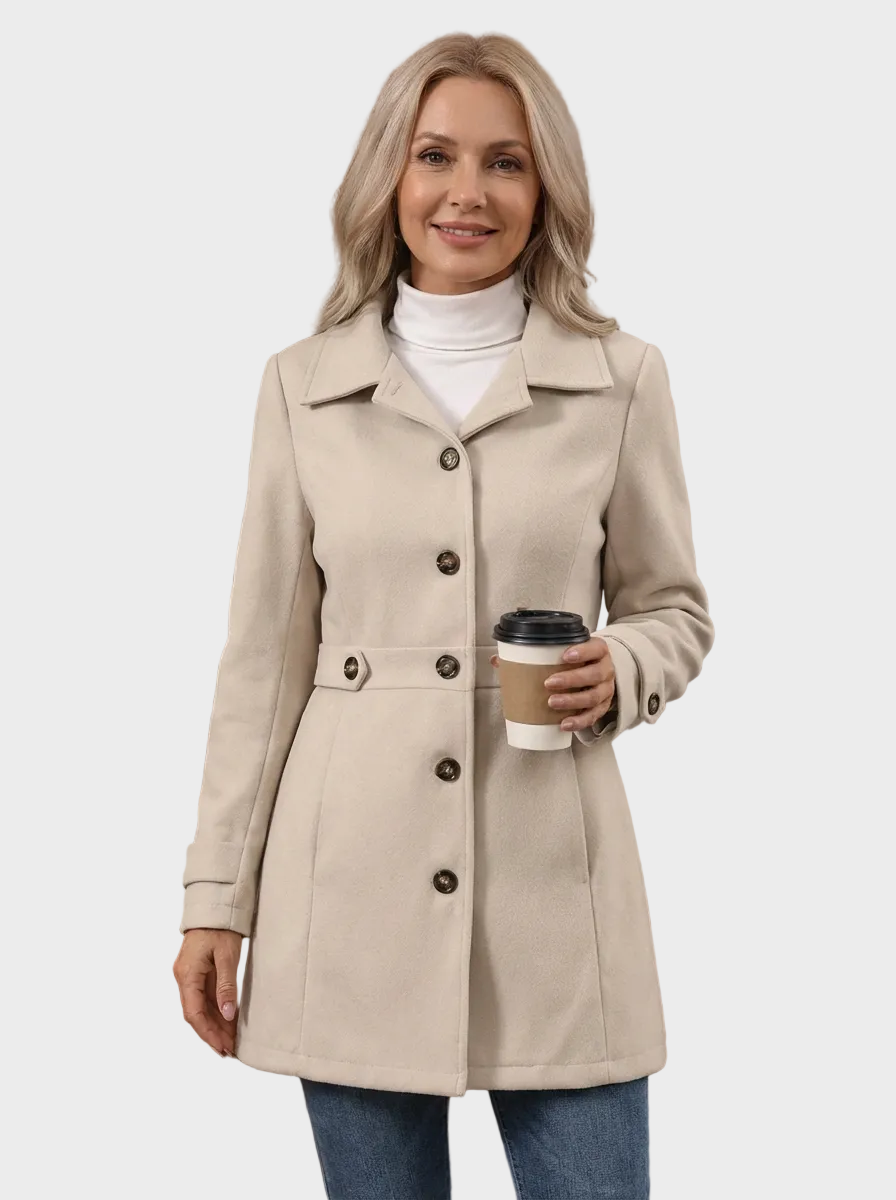 Rosa| Κομψό Μάλλινο Παλτό – Ζεστό, Άνετο & Διαχρονικό