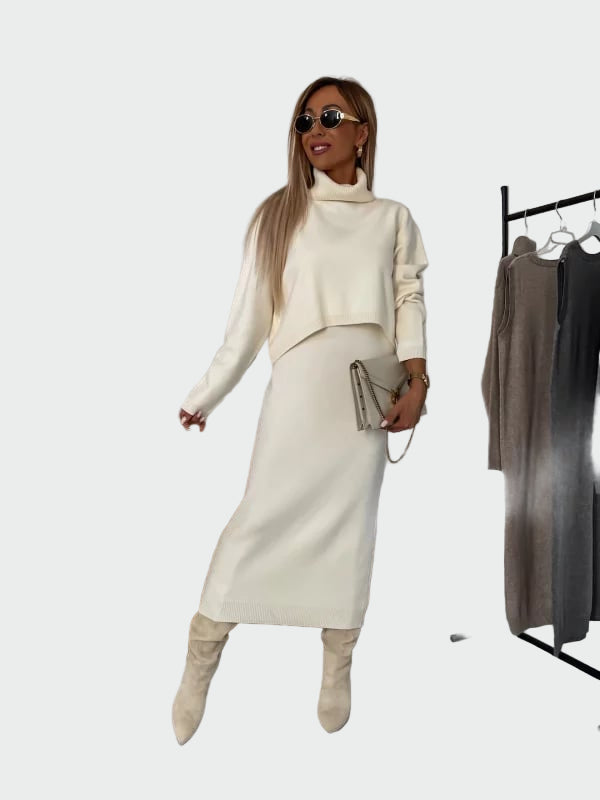 Σετ Φόρεμα και Ζιβάγκο Πουλόβερ