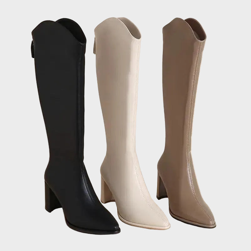 Oslo Δερμάτινες Μπότες Μέχρι το Γόνατο