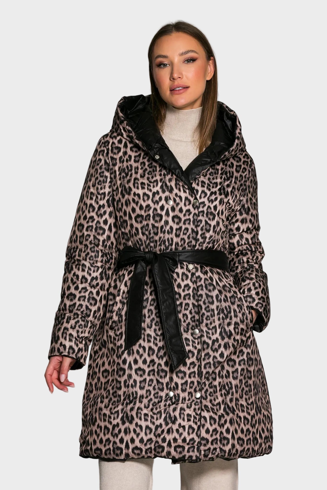 Pollie | Μπουφάν διπλής όψεως leopard