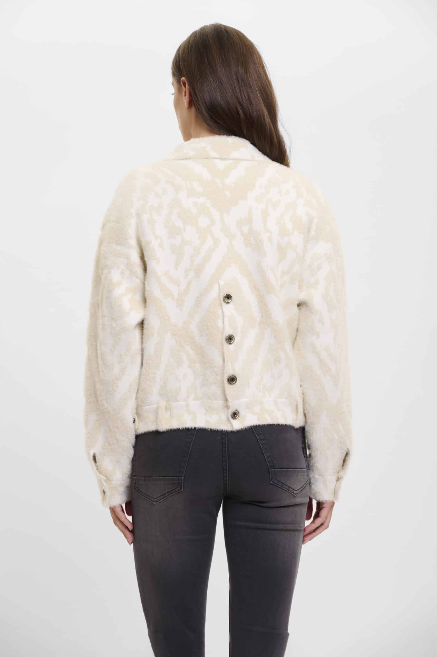 Bubbly Boxy Jacket, Birch ikat