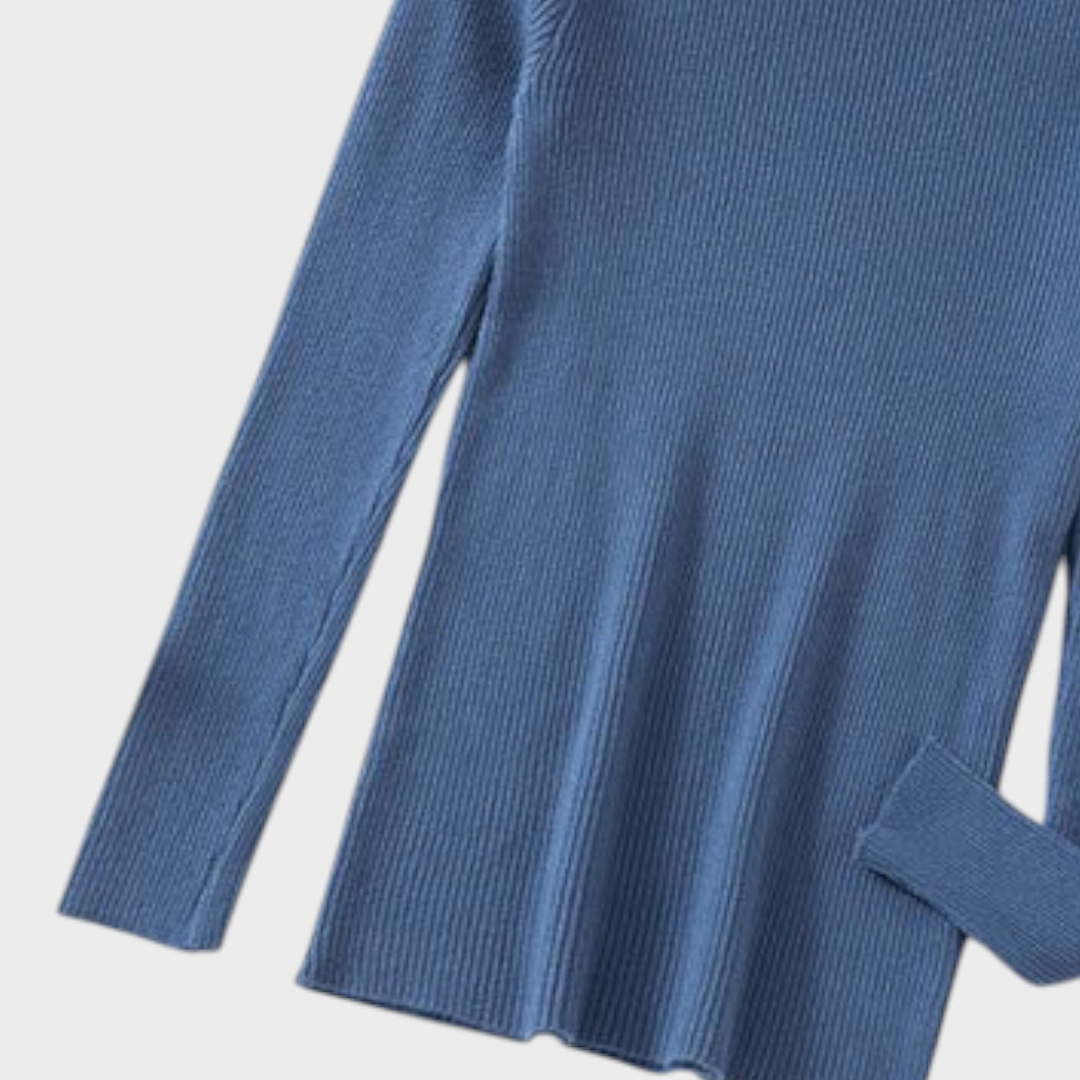 Gretchen | Σλιμ Φιτ Μισό Τερτλνέκ Πλεκτό Τοπ