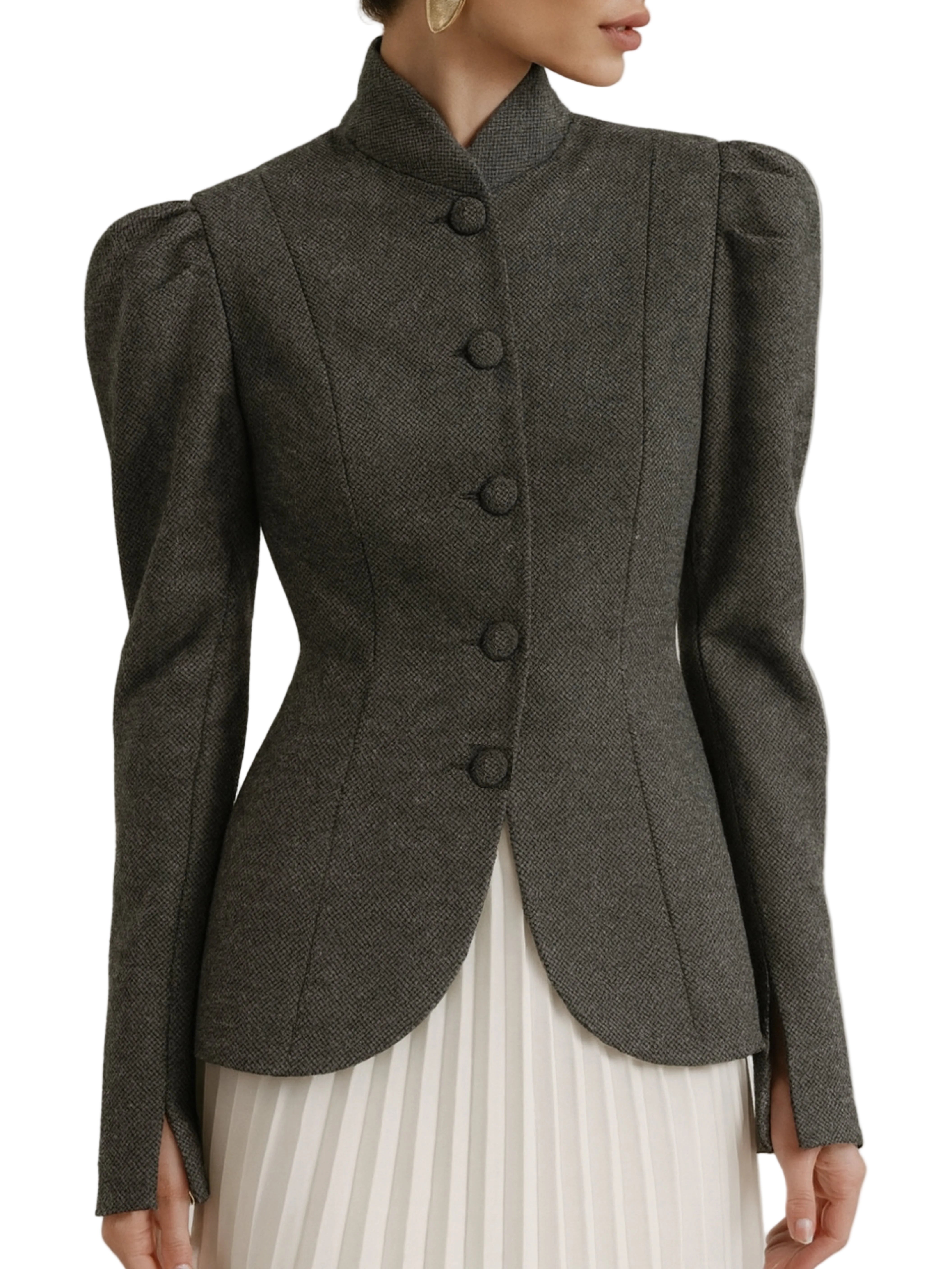 Samantha | Γκρι Ψαροκόκκαλο Φθινόπωρο V2 (Grey Herringbone Fall V2)