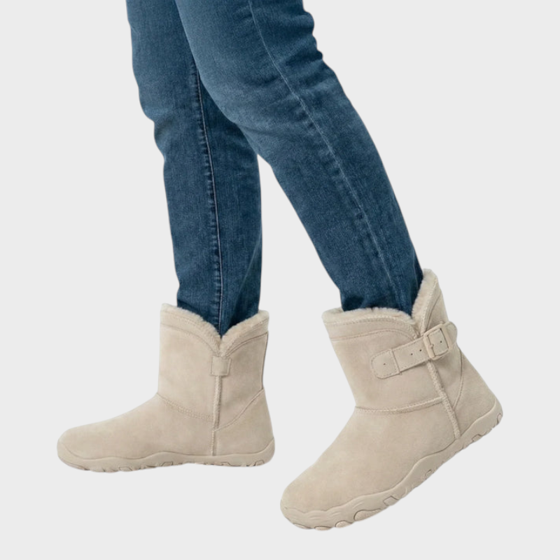 Cozely | Γυναικεία Παπούτσια Μπαρέτας με Επένδυση από Γούνα & Εργονομικό Σχέδιο (BOGO)