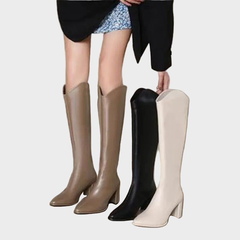 Oslo Δερμάτινες Μπότες Μέχρι το Γόνατο