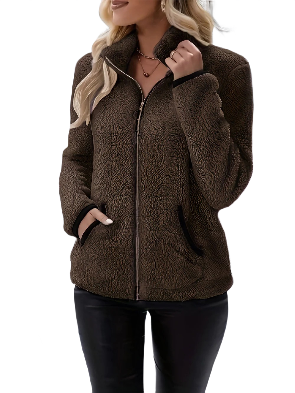 Liora | Εφαρμοστό Fleece με Επένδυση Plush (Slim-Fit Plush Fleece)