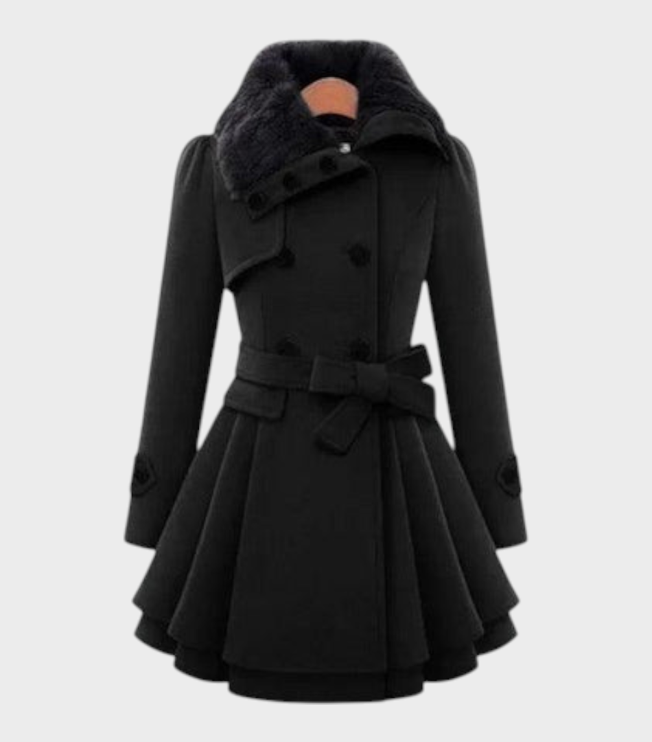 Terra | Παλτό Διπλής Όψης με Γούνα