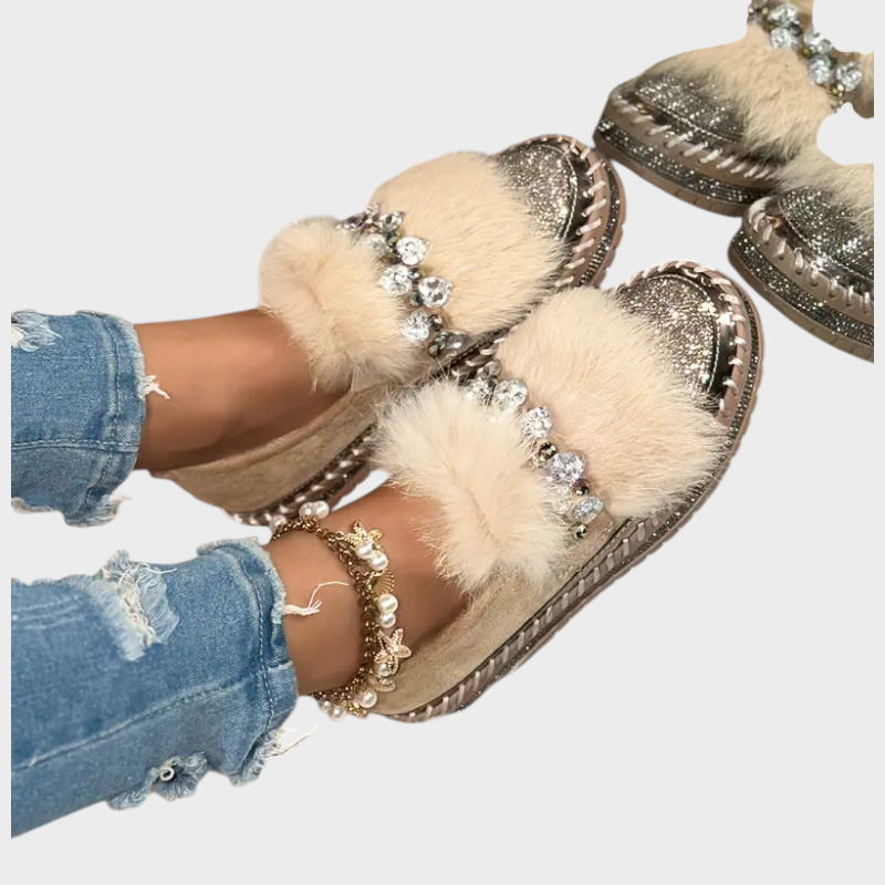 Narzissa | Λαμπερό Φτερό & Απαλή Άνεση Λόφερ