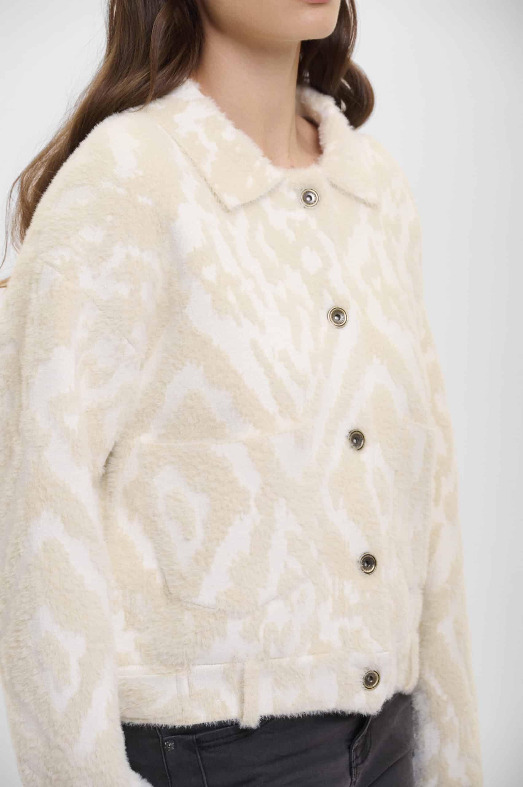 Bubbly Boxy Jacket, Birch ikat