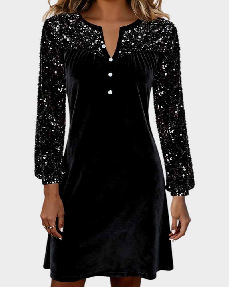 Joan | Φόρεμα από Βελούδο με Πάπλωμα Στρασάκι