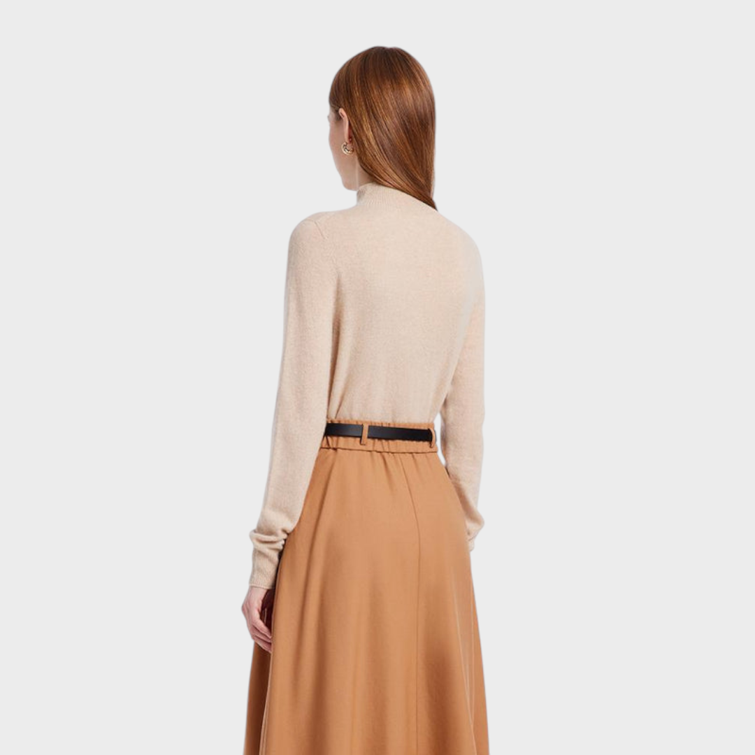 Divine | Γυναικείο Πουλόβερ Cashmere με Ψηλό Λαιμό