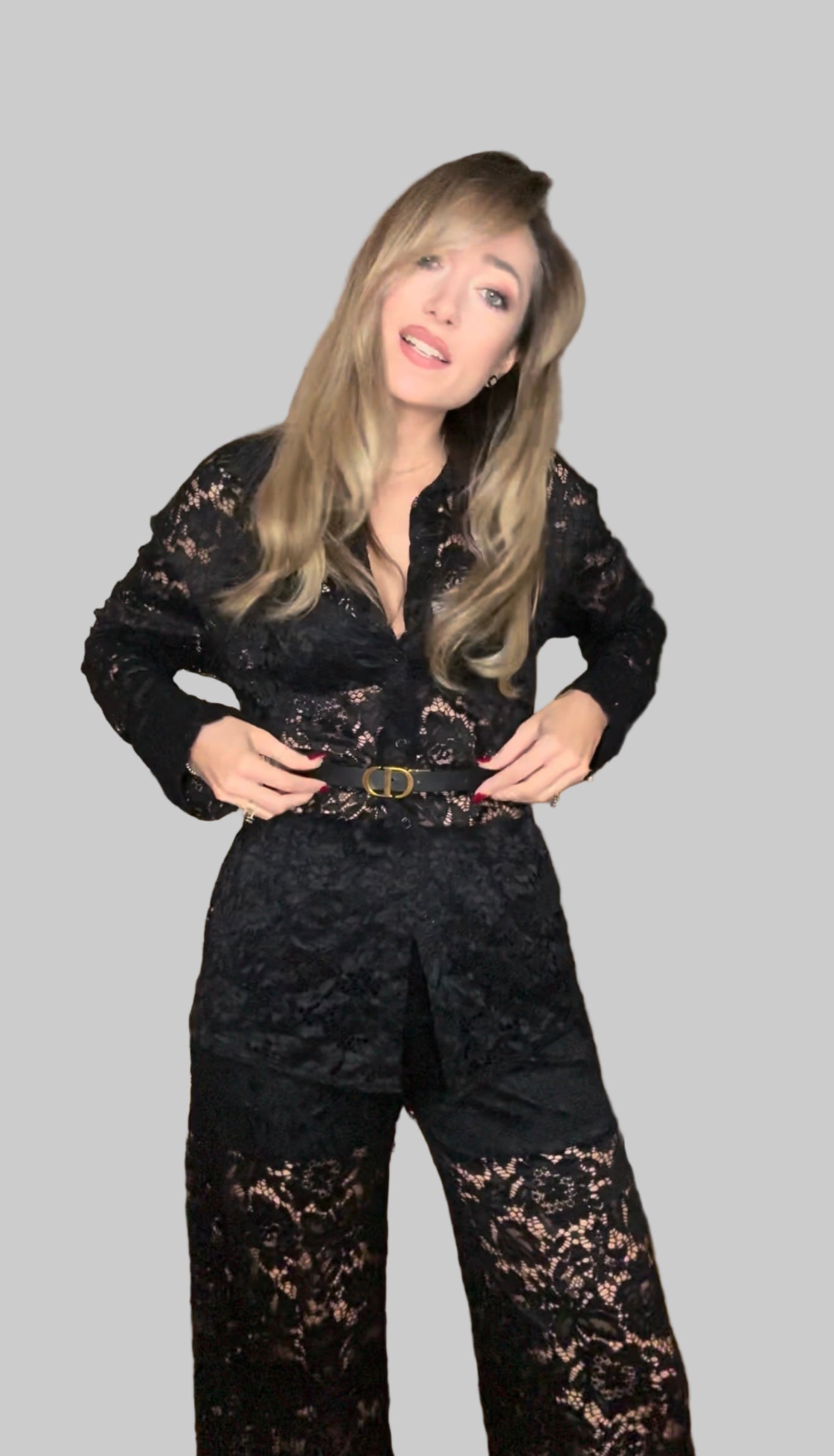 Σετ Δαντέλα Πουκάμισο και Παντελόνι