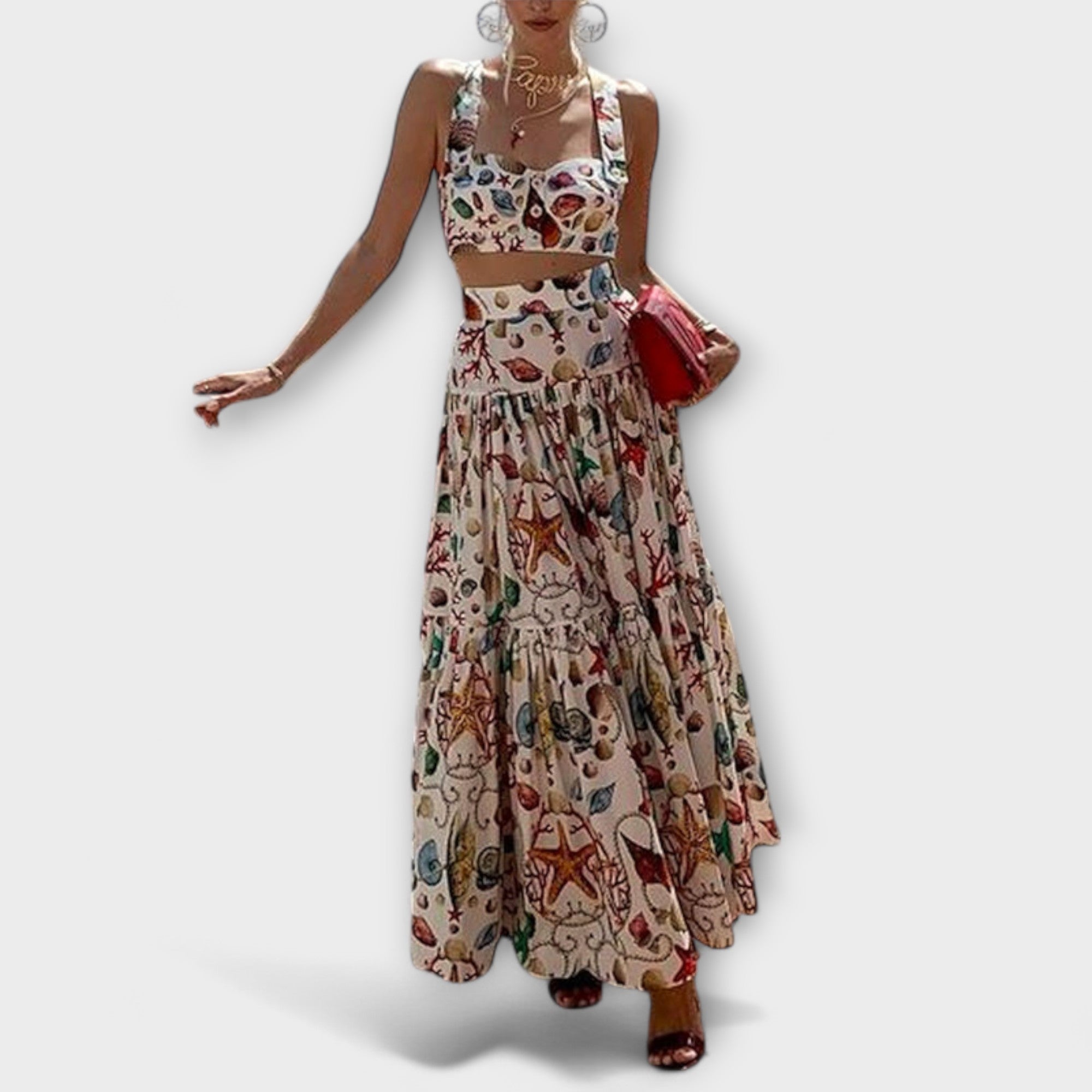 Heather - Κομψό σετ φούστας 2 τεμαχίων