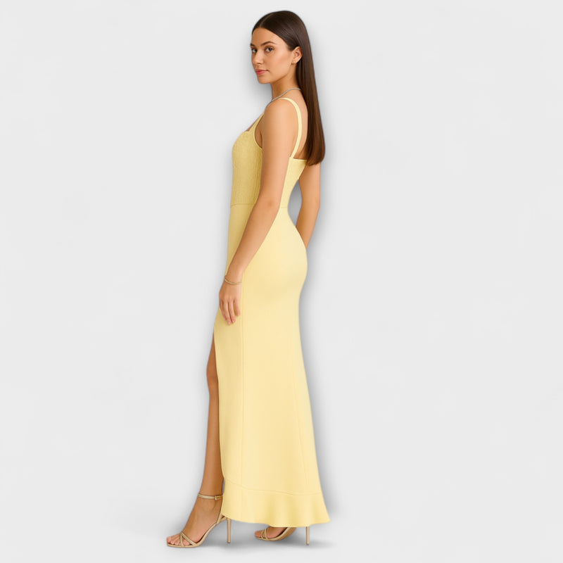 Bella - Σατέν φόρεμα με κορσέ