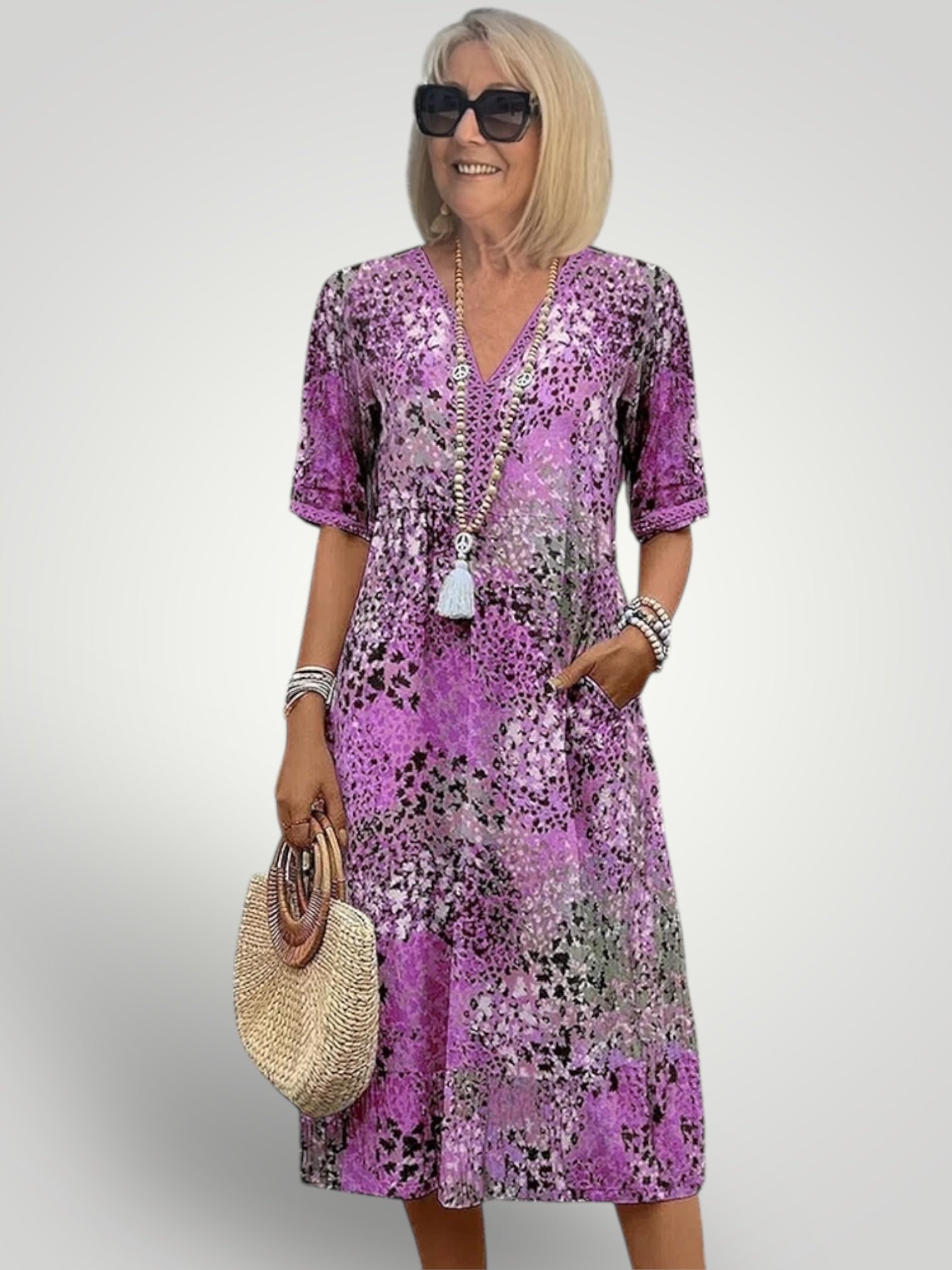 Χίλαρι | Vibrant Mid-Length Φόρεμα