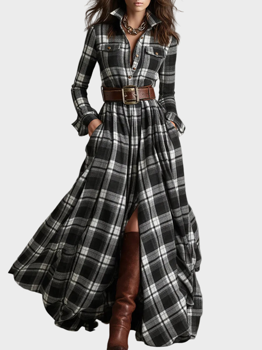 Scarlett | Φόρεμα-Πουκάμισο με Ζώνη