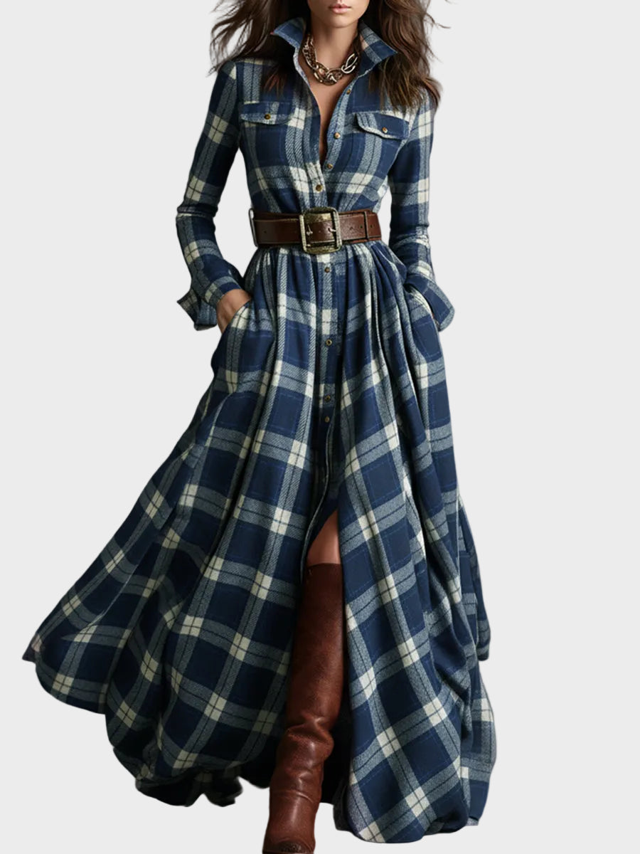 Scarlett | Φόρεμα-Πουκάμισο με Ζώνη