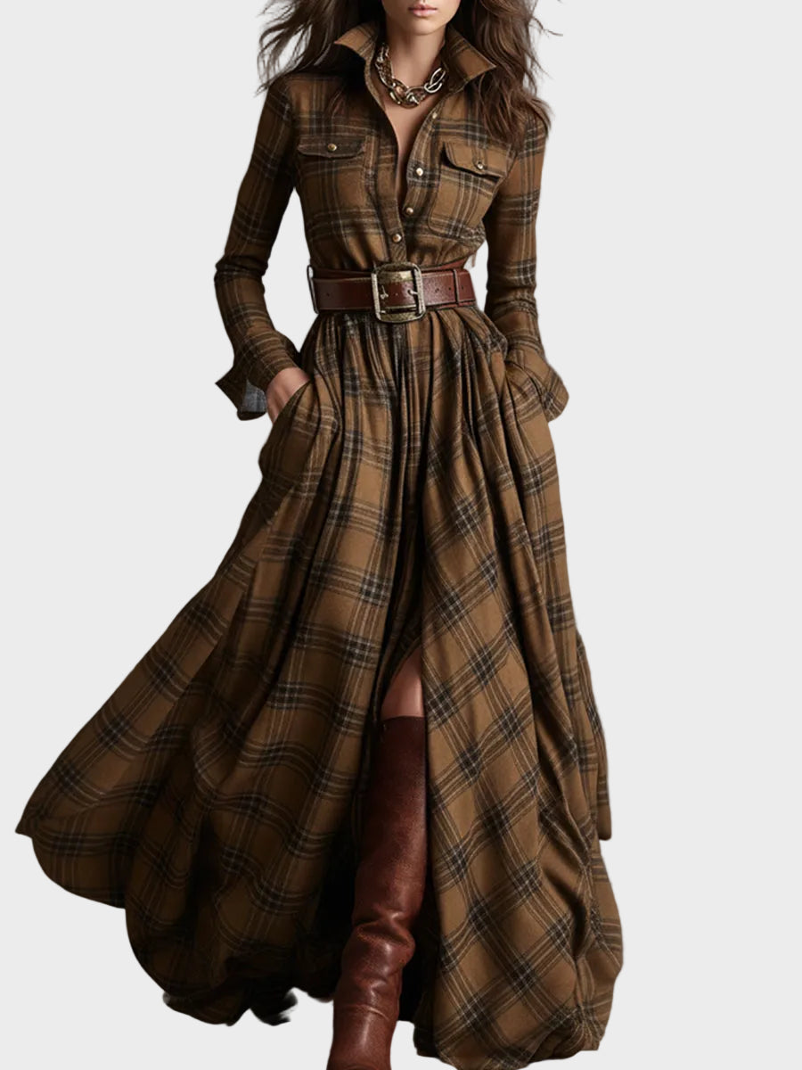 Scarlett | Φόρεμα-Πουκάμισο με Ζώνη