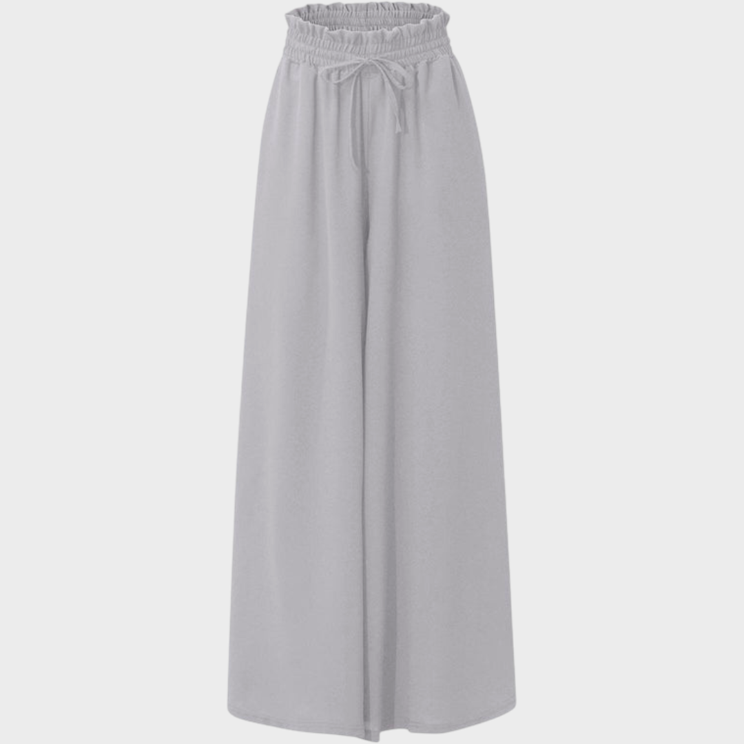 Tory | Παντελόνι Ice Silk με Ψηλή Μέση και Φαρδιά Πόδια