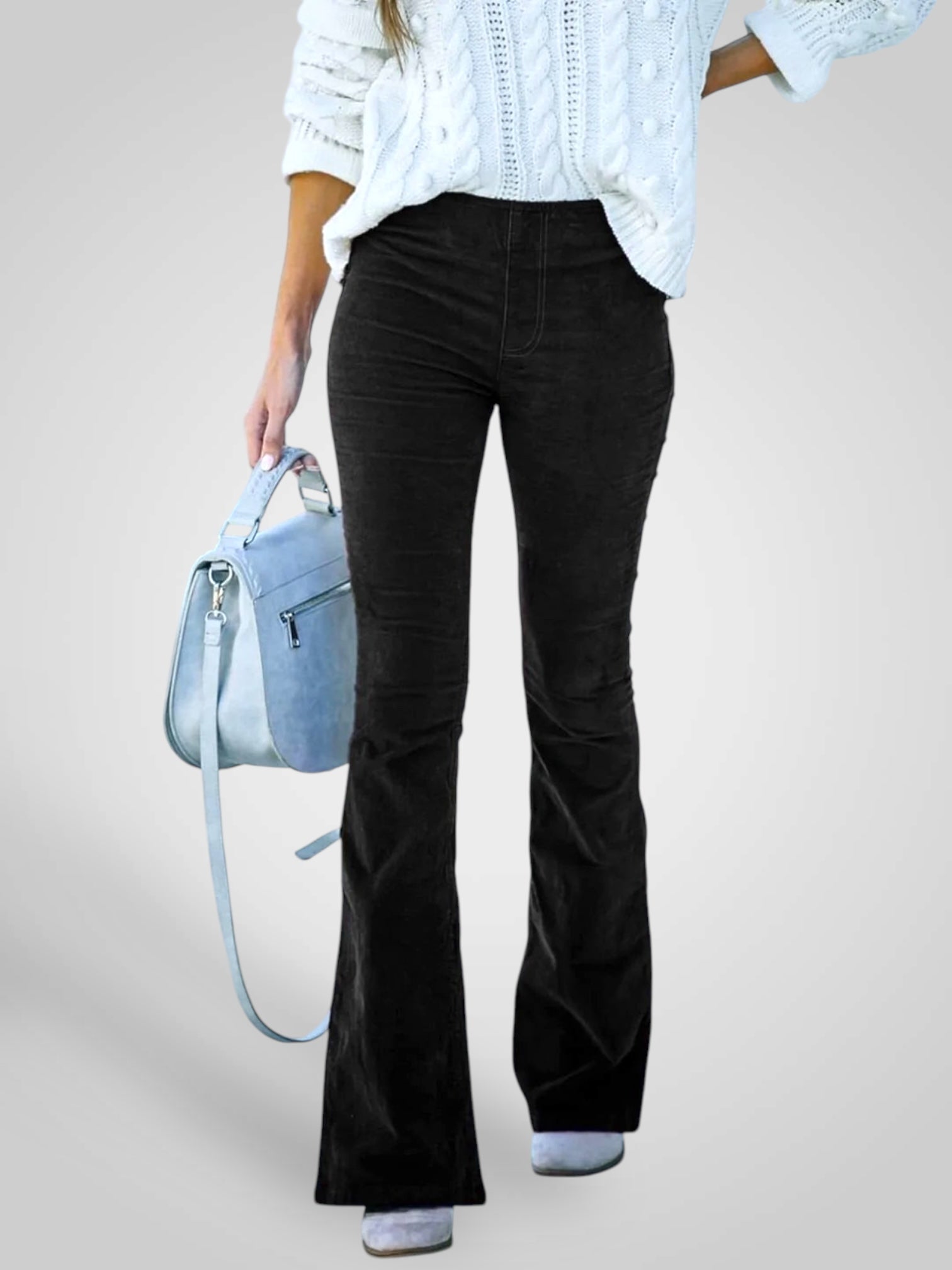 Νέντα | Ψηλόμεσο Flare Παντελόνι - Stretch Fit